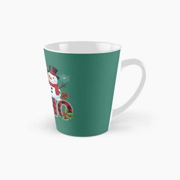 Item preview, Ho Ho Ho Snowman Plaid Christmas Design designed and sold by SoftStyleStudio ⭐⭐⭐.