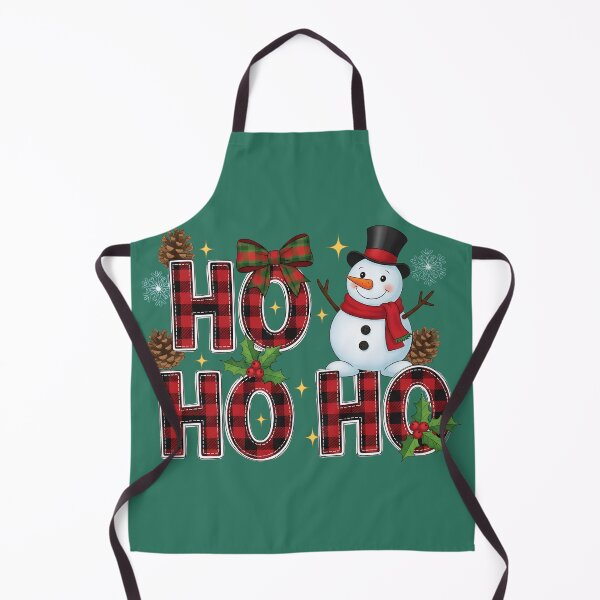 Item preview, Ho Ho Ho Snowman Plaid Christmas Design designed and sold by SoftStyleStudio ⭐⭐⭐.