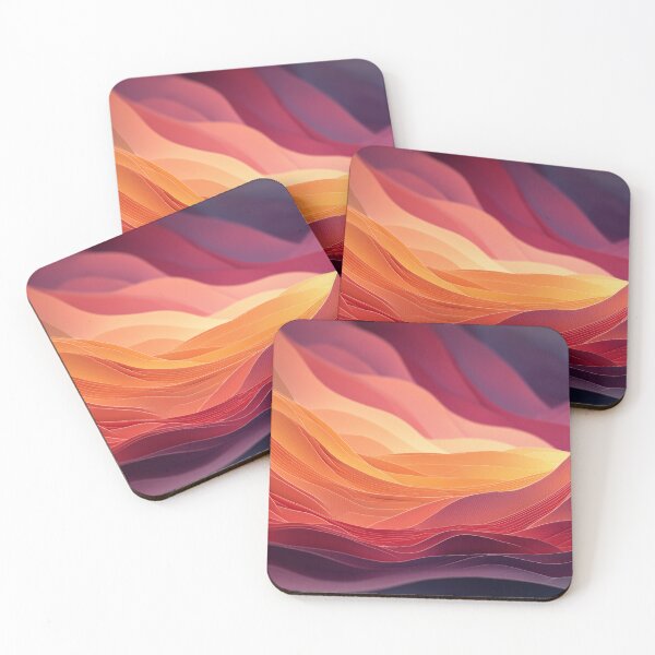 Item preview, Sunset Parametric Waves designed and sold by ArgentoArt.