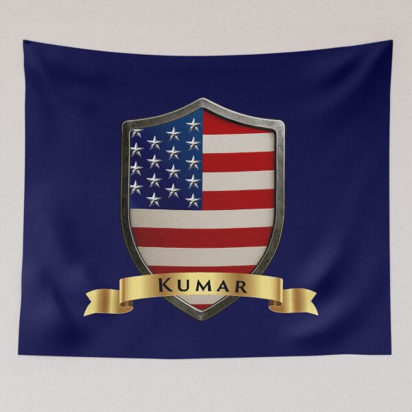 Item preview, Kumar Family USA Shield, Stars & Stripes Heritage Crest designed and sold by Highlandkings.