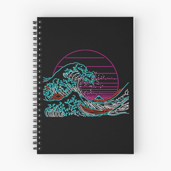Item preview, The Great Wave - Great Neon Wave Off Kanagawa - Vintage - Retrowave - 80s designed and sold by therocketman.