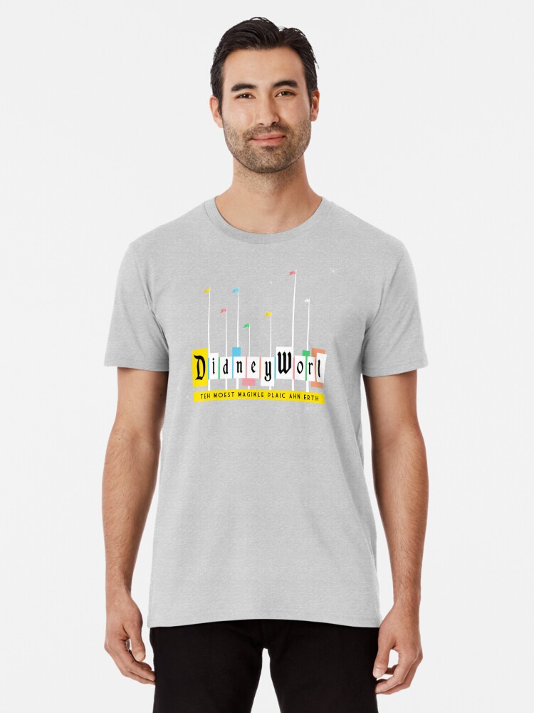 leder Klimatiske bjerge Præsident Didney Worl" Premium T-Shirt for Sale by mouseketeer | Redbubble