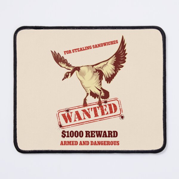 Item preview, Wanted Goose For stealing sandwiches Vintage Poster designed and sold by cabana.space.