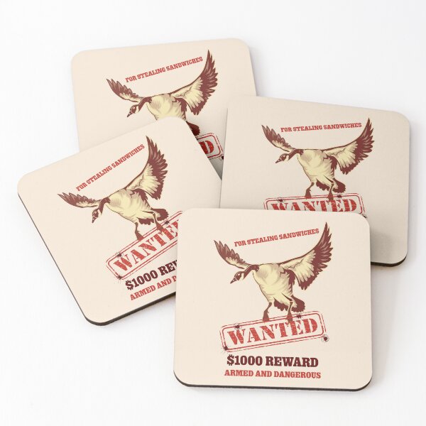 Item preview, Wanted Goose For stealing sandwiches Vintage Poster designed and sold by cabana.space.
