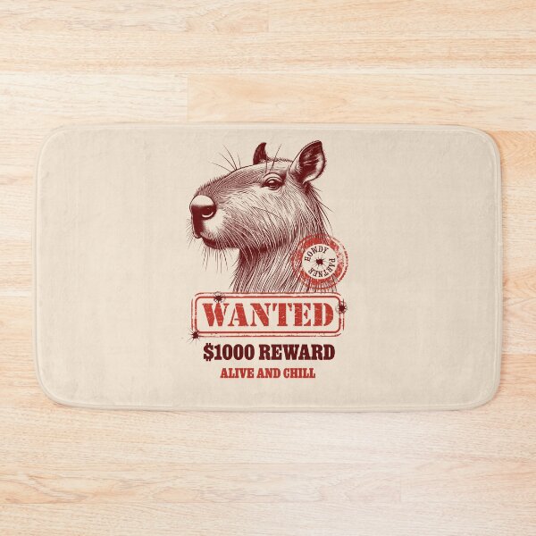 Item preview, Wanted Capybara Alive And Chill Western Poster designed and sold by cabana.space.