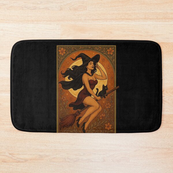 Item preview, Halloween Pinup Witch Retro Glam designed and sold by FrictionMaxxing.