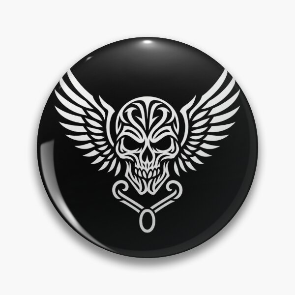 Item preview, Winged Skull Tribal — Tribal Winged Skull · Gothic Skull with Wings · Gothic Skull with Wings · Biker Back designed and sold by DjokosDisigns.