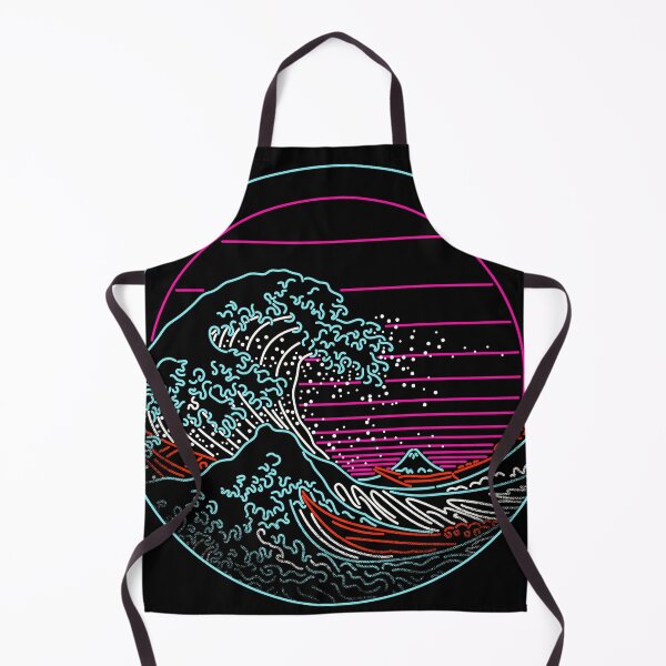 Item preview, The Great Wave Circle - Great Neon Wave Off Kanagawa - Vintage - Retrowave - 80s designed and sold by therocketman.