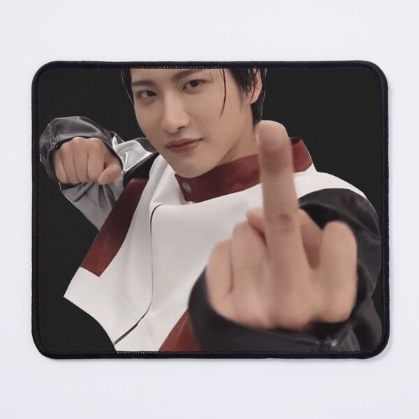 Item preview, Seonghwa Flipping Off Meme designed and sold by EvelynGonzalez1.
