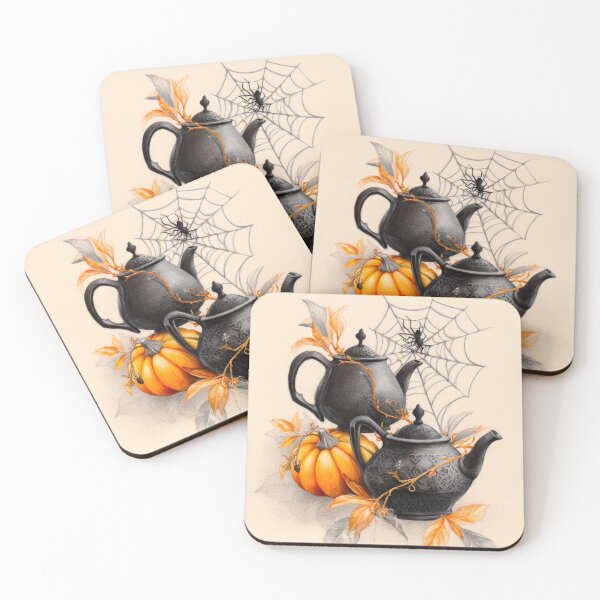 Item preview, Teapot Pumpkin and Spiderweb designed and sold by scicilysimonee.