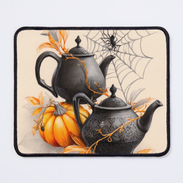 Item preview, Teapot Pumpkin and Spiderweb designed and sold by scicilysimonee.