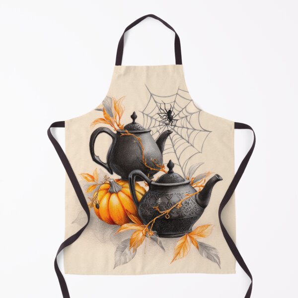 Item preview, Teapot Pumpkin and Spiderweb designed and sold by scicilysimonee.