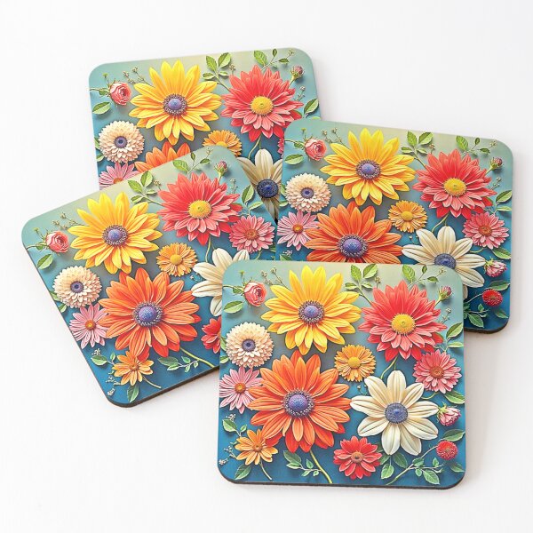 Item preview, Vibrant Floral Fantasy Design designed and sold by Health And Fitness Posts e-Store.