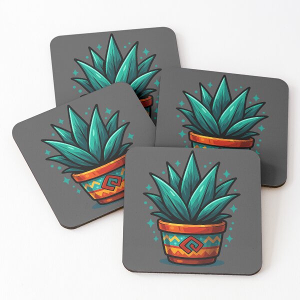 Item preview, Potted Agave Plant – Decorative Kawaii Design designed and sold by Ahau Designs.