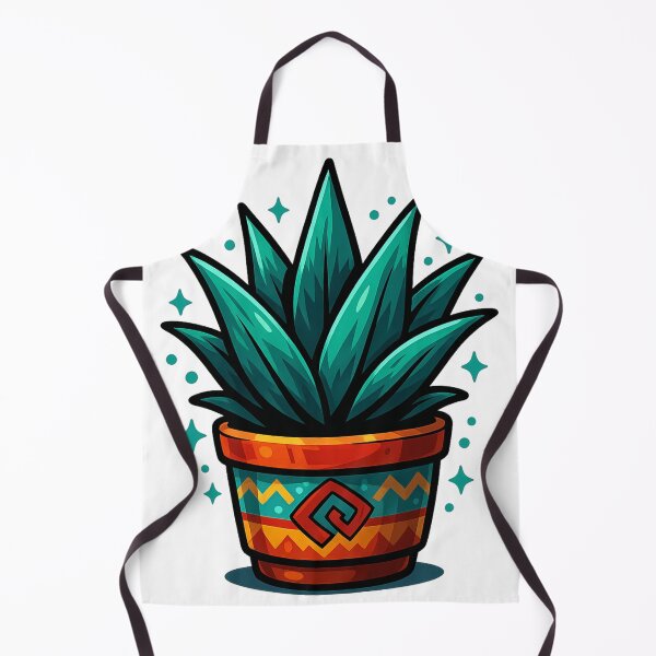 Item preview, Potted Agave Plant – Decorative Kawaii Design designed and sold by Ahau Designs.