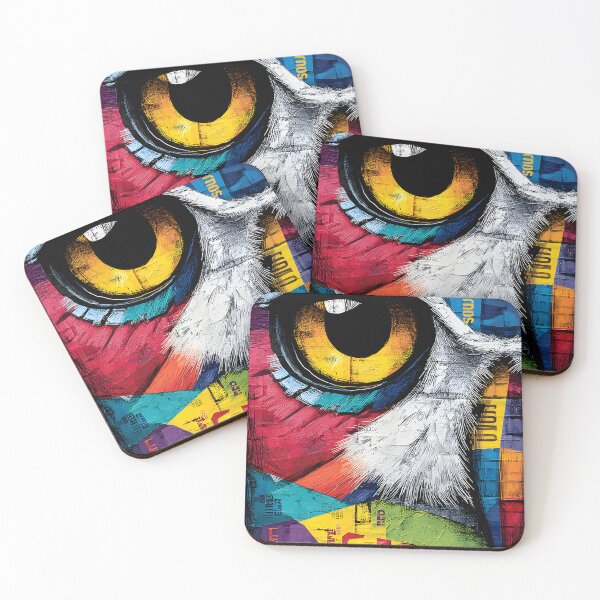 Item preview, Abstract Owl Eye- Dynamic Geometric Patterns and Wildlife Design designed and sold by OlfactoART Studio.