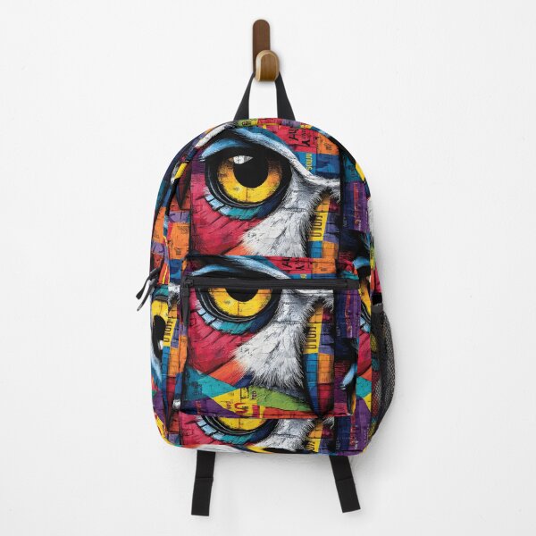 Item preview, Abstract Owl Eye- Dynamic Geometric Patterns and Wildlife Design designed and sold by OlfactoART Studio.