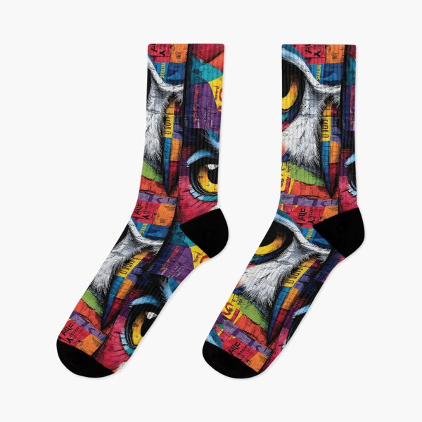 Item preview, Abstract Owl Eye- Dynamic Geometric Patterns and Wildlife Design designed and sold by OlfactoART Studio.