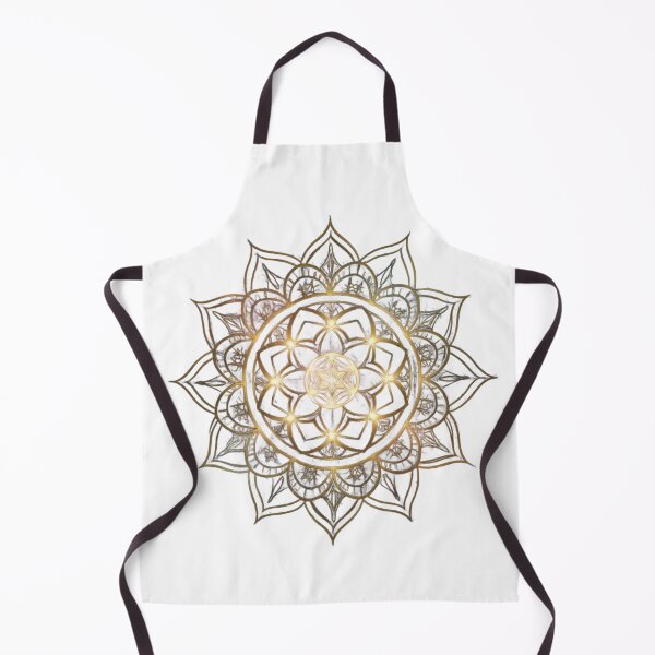 Item preview, Sacred Geometry Mandala – Golden Cosmic Galaxy Boho Wall Art designed and sold by BoldPrints4.