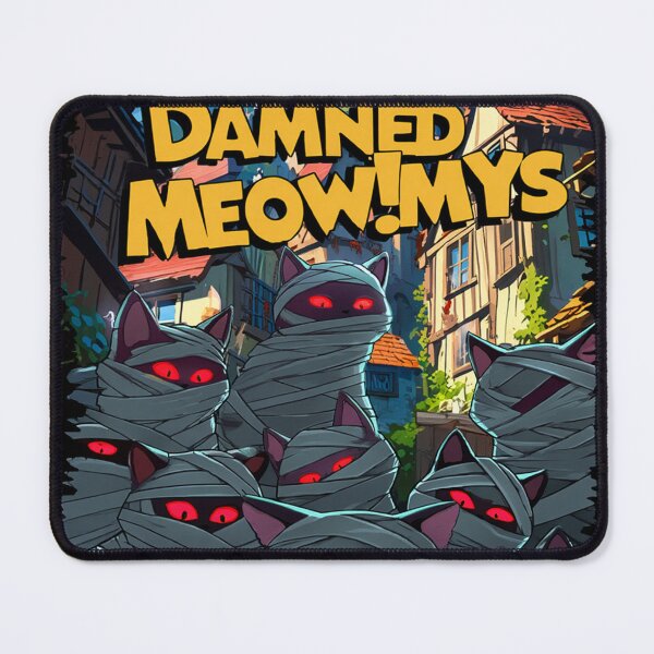 Item preview, Village of the Damned Meowmys Mummy Cats Halloween designed and sold by CoolCrazyQuirky.