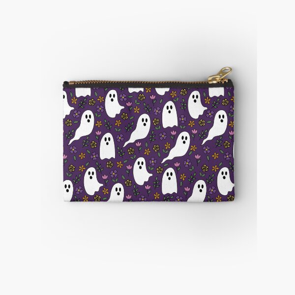 Item preview, Ditsy purple floral ghosts designed and sold by SketchNScribbleShop.