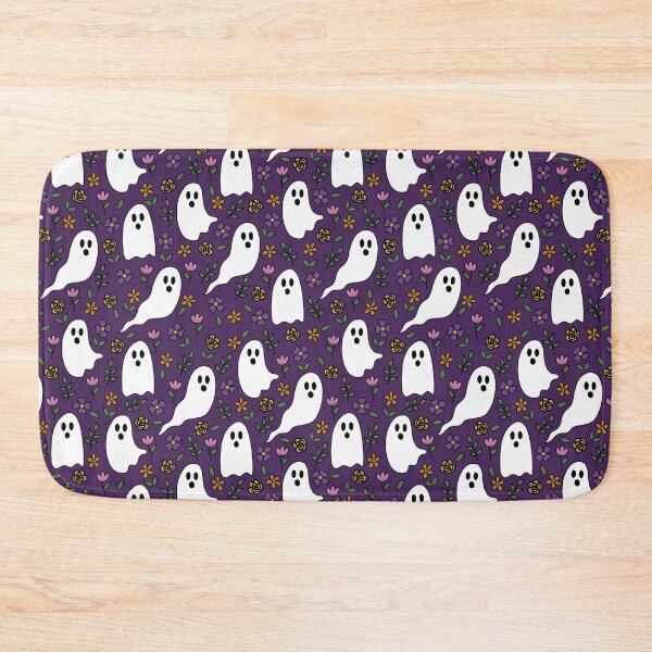 Item preview, Ditsy purple floral ghosts designed and sold by SketchNScribbleShop.