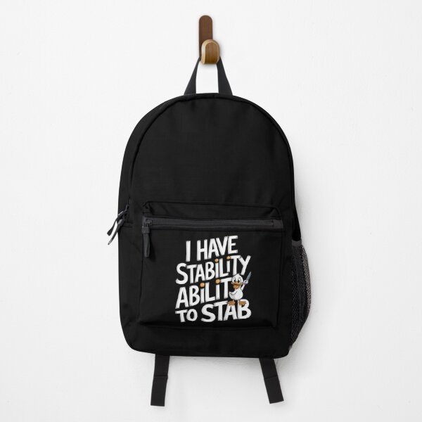 Item preview, I Have Stability Ability To Stab Duck Meme designed and sold by SkymarArt.