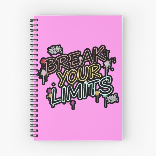 Item preview, Break Your Limits: Neon Typography and Graffiti with a Motivational Message for Personal Improvement designed and sold by Karina Creative Studio.