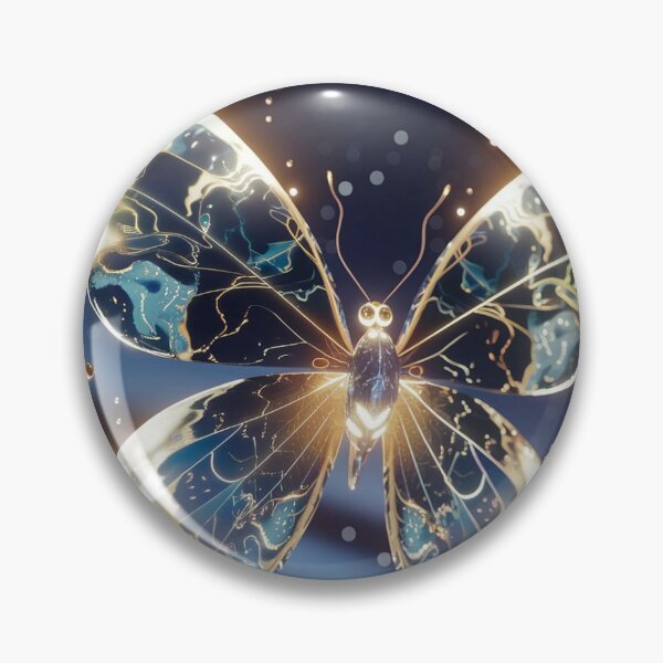 Item preview, Ethereal Luminescence - Ethereal Butterfly Art, Luminous Crystalline Wings, Cosmic Patterns, Light and Shadow, Celestial Glow, Mystical Wall Decor, Dreamy Atmosphere designed and sold by LoomylooDesigns.