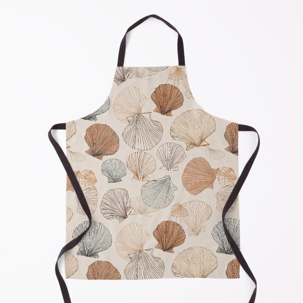 Item preview, Seashell Line Art Coastal Pattern designed and sold by Kybruno's Creations.