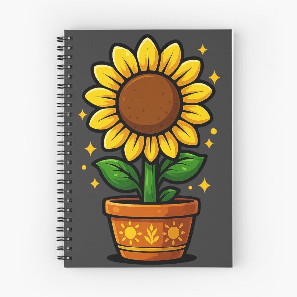 Item preview, Potted Sunflower – Decorative Design designed and sold by Ahau Designs.
