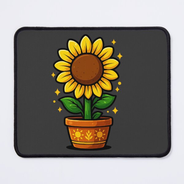 Item preview, Potted Sunflower – Decorative Design designed and sold by Ahau Designs.