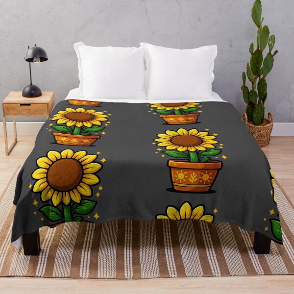 Item preview, Potted Sunflower – Decorative Design designed and sold by Ahau Designs.