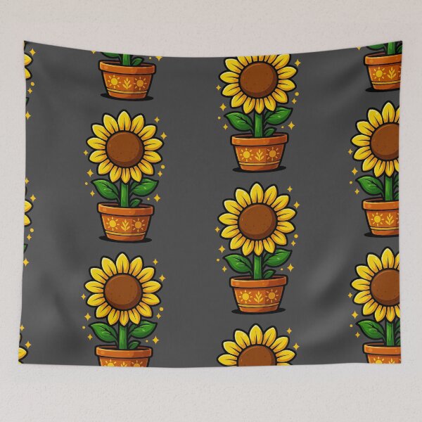 Item preview, Potted Sunflower – Decorative Design designed and sold by Ahau Designs.