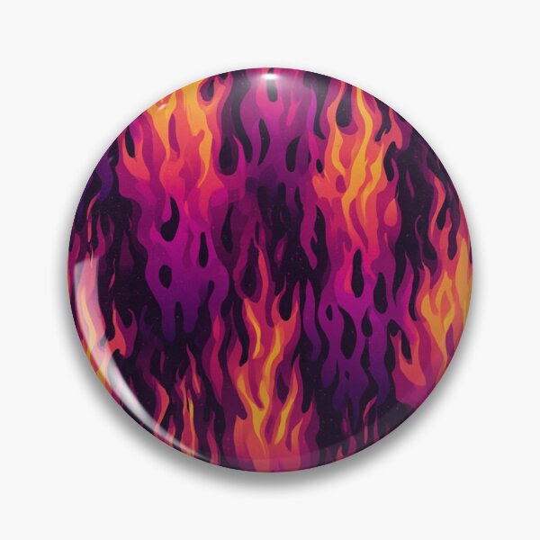 Item preview, Purple Hot Rod Flames - Y2K Neon Purple Fire Pattern designed and sold by trajeado14.