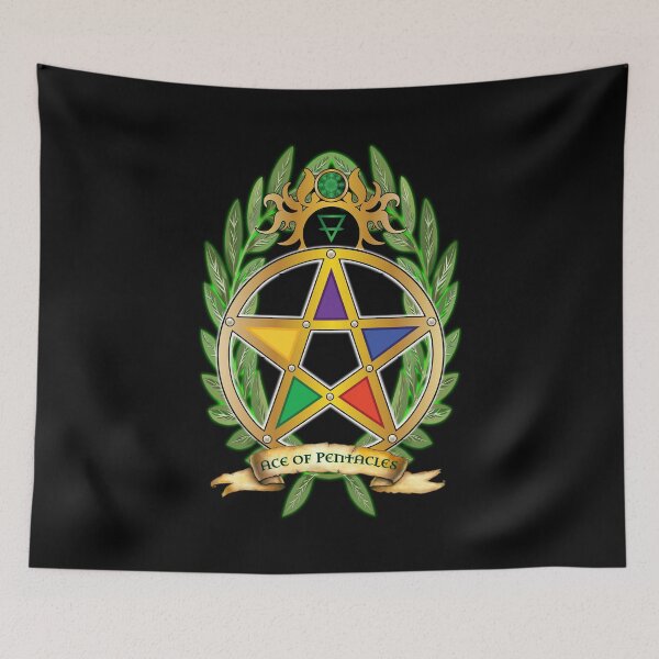 Item preview, Ace of Pentacles Tarot Card designed and sold by Mariposa Oscura The Dark Butterfly.