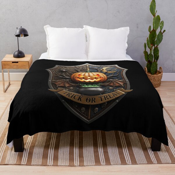 Item preview, Trick or  treat  Gothic Halloween Shield  designed and sold by Kala Design.