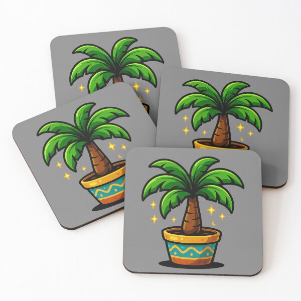 Item preview, Potted Palm Tree – Tropical Design designed and sold by Ahau Designs.