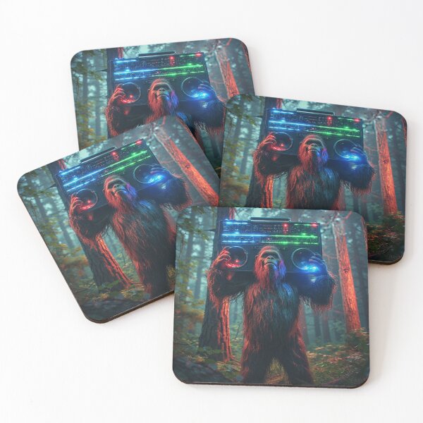 Item preview, Sasquatch With Boombox designed and sold by TheDarkWardrobe.