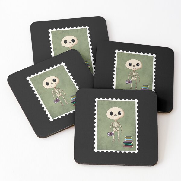 Item preview, Cute little skeleton who loves to read designed and sold by StephJChild.