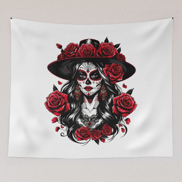 Item preview, Day of the Dead Sugar Skull La Catrina designed and sold by BASKF.