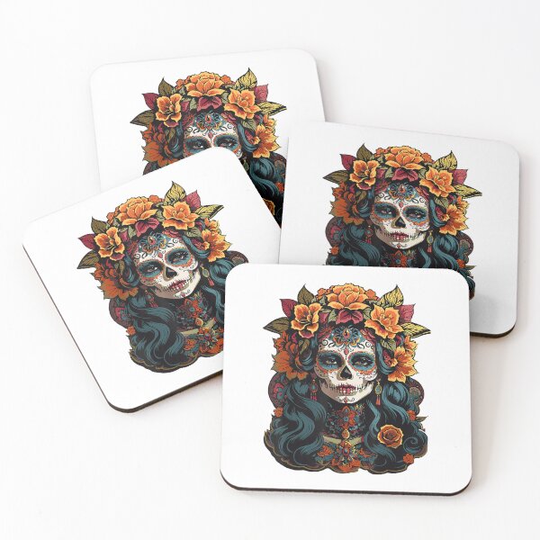 Item preview, Dia De Los Muertos Sugar Skull La Catrina designed and sold by BASKF.