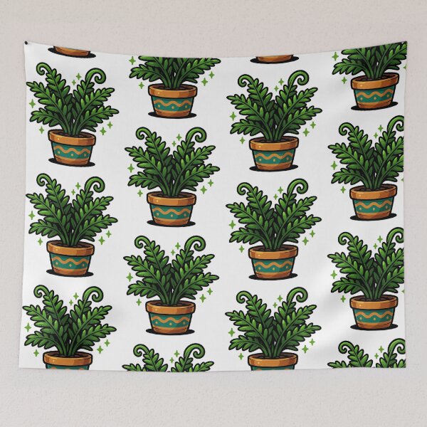 Item preview, Potted Fern – Botanical Design designed and sold by Ahau Designs.