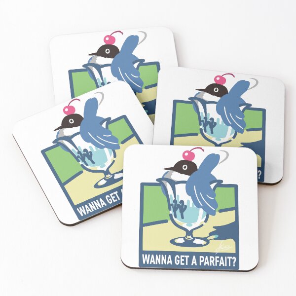Item preview, Parfait Time for Birds — Flat Art Style designed and sold by hichili-dori.