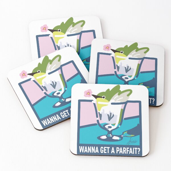 Item preview, Parfait Time for Bird — Flat Art Style designed and sold by hichili-dori.