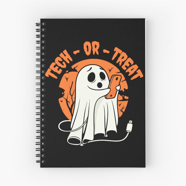 Item preview, Tech or Treat Cute Ghost Funny Halloween Tech Pun for Geeks & Gamers designed and sold by Project X Design.