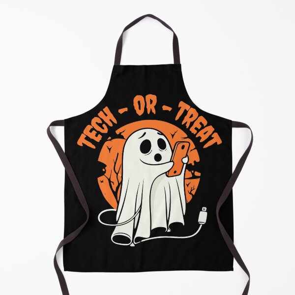 Item preview, Tech or Treat Cute Ghost Funny Halloween Tech Pun for Geeks & Gamers designed and sold by Project X Design.