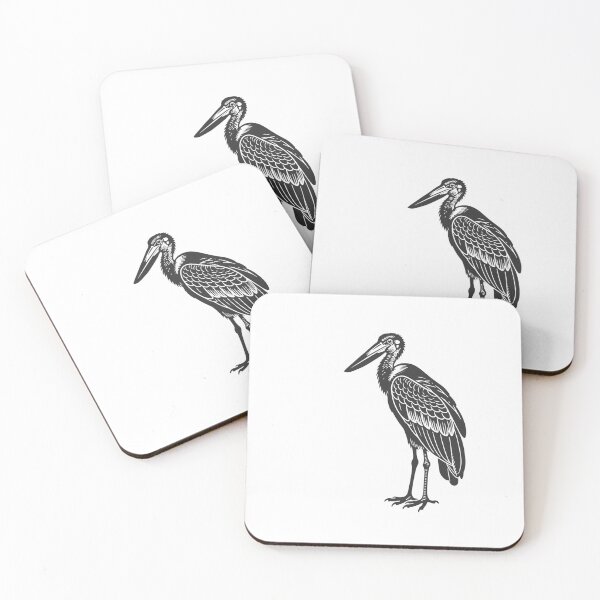 Item preview, Elegant Marabou Stork Artwork designed and sold by JollyCritters.