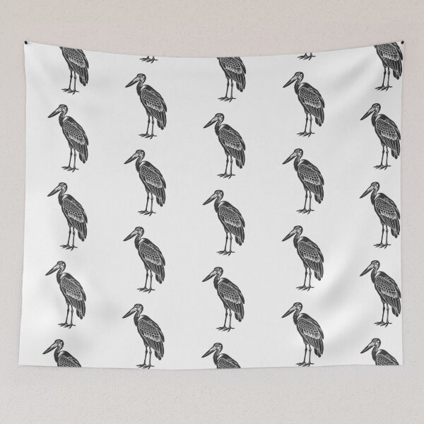 Item preview, Elegant Marabou Stork Artwork designed and sold by JollyCritters.