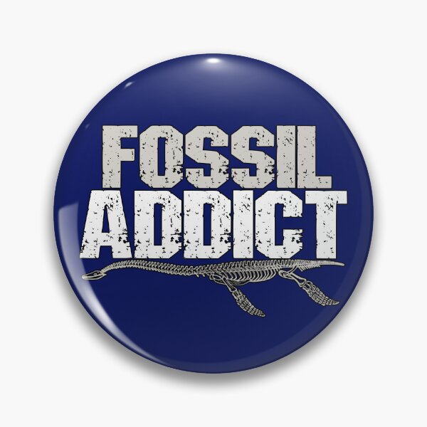 Item preview, Fossil Addict Funny Paleontology Pun designed and sold by SharpThreadZ.